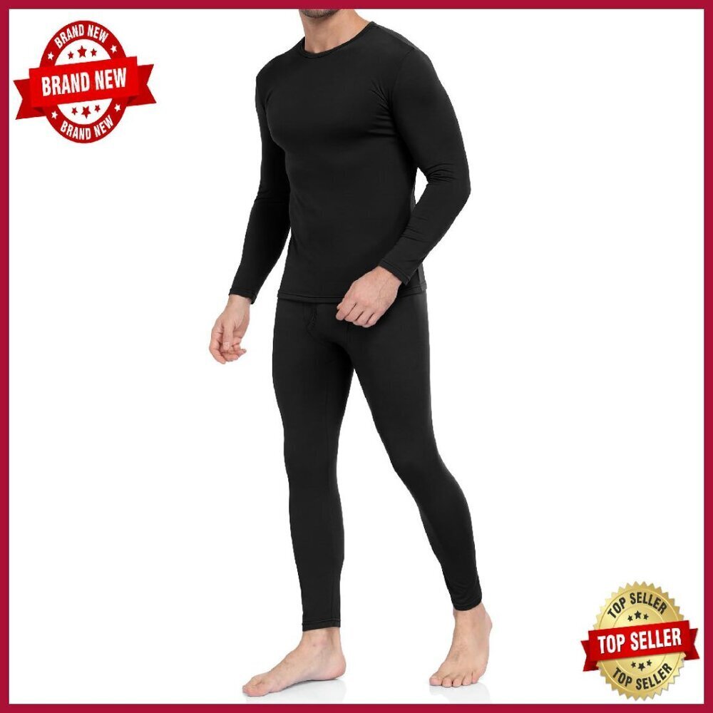 Men's Thermal Underwear Set Fleece Lined Base Layer Long Johns